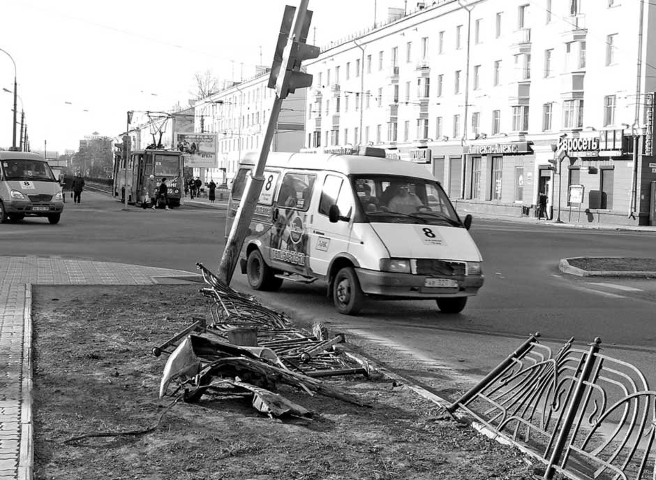 Авария на перекрёстке Карла Маркса и Горького