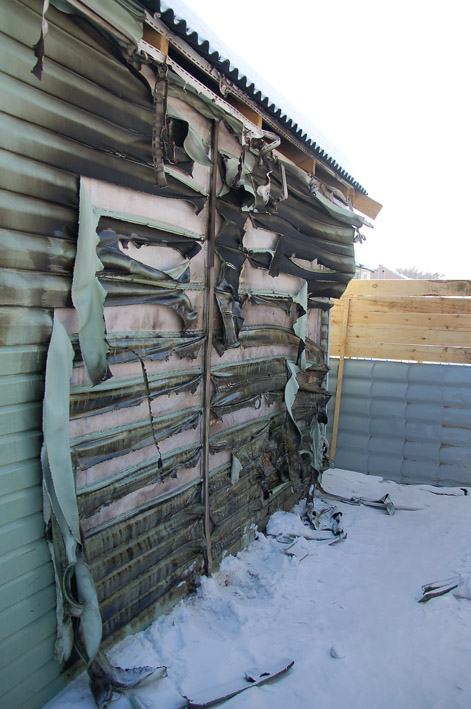 Эту баньку поджигали уже три раза